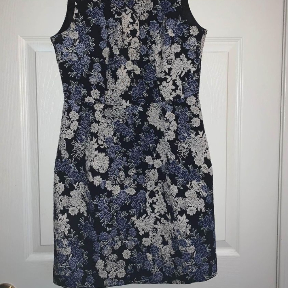 H&M Blue Sheath Sleeveless Mini Dress